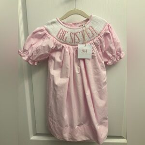 Big Sister Smocked Dress